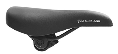 Ventura Sillín de Bicicleta para niño, Unisex niños, Negro