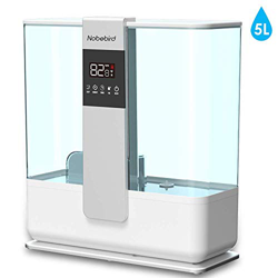 Humidificador de niebla fría 5L, humidificador ultrasónico de llenado superior silencioso con control remoto / 3 configuraciones de niebla / apagado a precio