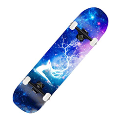 Longboard Skateboard Skateboard Completo Maple 9 Capas 4 Ruedas Concave Deck Skateboard Skateboard Profesional para niños Niños Chicas Principiantes A precio