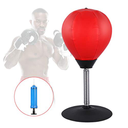 Qdreclod Bola de Boxeo de Mesa Punching Ball Stress Buster De pie Bola de Velocidad de Boxeo con Inflador Soporte Ventosa, Bola de Golpe de Entrenamie precio