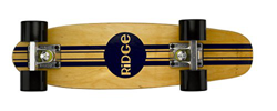 Ridge Skateboard Retro Mini Cruiser 58cm en 7ply Madera de Maple con Ruedas Negras, Unisex, 58 cm precio