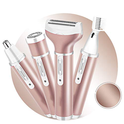 Depiladora 4 en 1 Lady Shaver, Anself Ladies Bikini Trimmer Electric Lady Shaver Recargable Vibrissae Trimmer Nariz Ceja Trimmer Sistema de preparació características