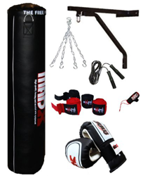 MADX - Juego de saco de boxeo con guantes y accesorios (7 unidades) en oferta