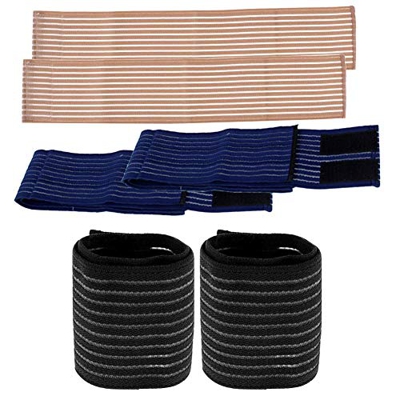 3 Pares de Correas de Muñeca Ajustables Deporte Muñequera, Muñequera de Protección de Muñeca Fitness Muñequeras para Hombre y Mujer para Levantar de P