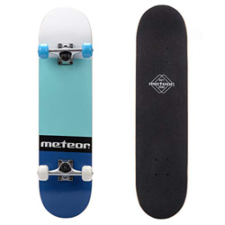 Monopatín patineta Retro Madera Skateboard Completo niños jóvenes Adultos Mejor Calidad Robusto Ligero Ruedas un Skateboard Madera (Salty Azul/Menta) en oferta