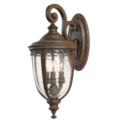 Farol de pared English Bridle, Ø 21,6 cm, bronce precio