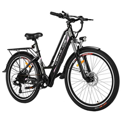 Vivi Bicicleta eléctrica - bicicleta eléctrica para adultos, bicicleta eléctrica de 250 W con batería de iones de litio de 36 V / 8 Ah, suspensión del características