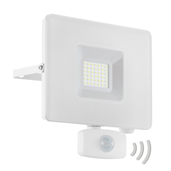 Foco de exterior LED Faedo 3, sensor, blanco, 30W en oferta