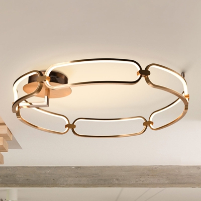 Plafón LED Colette, 6 luces, oro