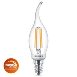 Philips bombilla LED viento 6W 2.700K WarmGlow dim precio