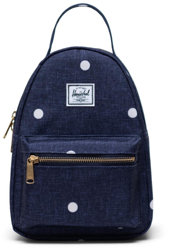 Herschel Nova Backpack Mini polka dot crosshatch peacoat en oferta