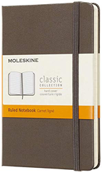 Moleskine Earth Brown Notebook Pocket Ruled Hard (Importación USA) BOOK NUEVO precio