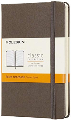 Moleskine Earth Brown Notebook Pocket Ruled Hard (Importación USA) BOOK NUEVO