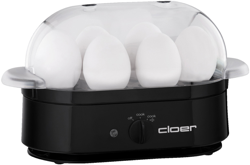 Cloer 6080 Hervidor de Huevos Negro Für 6 Huevos Nuevo en oferta