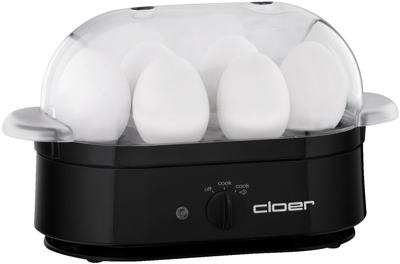 Cloer 6080 Hervidor de Huevos Negro Für 6 Huevos Nuevo