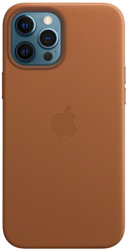 Apple Leather Case with MagSafe (iPhone 12 Pro Max) Saddle Brown en oferta