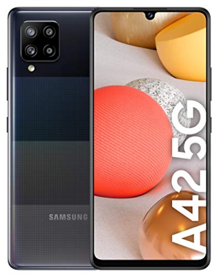 Samsung Galaxy A42 5G Smartphone Android Libre de 6.6" HD+ 128GB RAM y 4GB ROM Batería 5.000 mAh y Carga rápida Color Negro [Versión española]