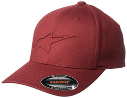 Alpinestar Ageless Emboss Hat Gorra con Logo Flexfit Delantero Bordado 3D, Hombre, Burgundy, LXL en oferta