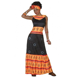 Atosa-38893 Disfraz Africana, Color Negro, XS-S (38893) en oferta