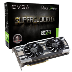 EVGA 08G-P4-6173-KR - Tarjeta gráfica (GeForce GTX 1070, 8 GB, GDDR5, 256 bit, 7680 x 4320 Pixeles, PCI Express 3.0) precio