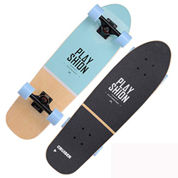 VOMI Cruiser Skateboard Complete Retro Surfskate 28" Skate para Adultos Adolescentes Niños Niñas, Unisex Adulto Profesional Tabla de Arce para Profesi en oferta