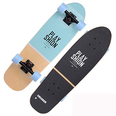 VOMI Cruiser Skateboard Complete Retro Surfskate 28" Skate para Adultos Adolescentes Niños Niñas, Unisex Adulto Profesional Tabla de Arce para Profesi