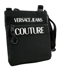 Versace Jeans Couture Tape Logo Hombre Bolsa en Negro precio