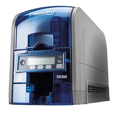 DataCard SD260 Impresora de Tarjeta plástica Color - Impresora de Tarjetas (85,6 x 53,98 mm, Azul, Gris, cULus, FCC, I.C, CE, Ctick, VCCI, RoHS, WEEE,