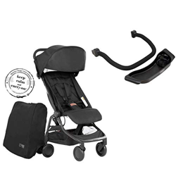 Mountain Buggy Nano V3 (2020+) Cochecito en color negro, incluye bolsa de viaje, asa y bandeja. precio