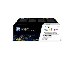 HP 410X CF252XM Cian, Magenta y Amarillo, Cartucho Tóner de Capacidad Original, Pack de 3, para impresoras HP Color LaserJet Pro serie M452 y M477 características