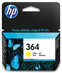 HP 364 CB320EE, Amarillo, Cartucho de Tinta Original, de 300 páginas, para impresoras HP Photosmart serie C5300, C6300, B210, B110 y Deskjet serie 352 en oferta