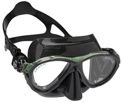 Cressi Maske Eyes Evolution Crystal Gafas de Buceo, Unisex, Negro/Verde en oferta