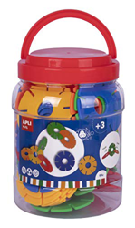 Bote Discos Circulares Conectores diámetro 77mm Colores APLI Kids 18214 precio