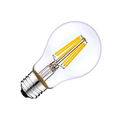 Bombilla LED E27 COB filamento 8W, Blanco cálido 2700K