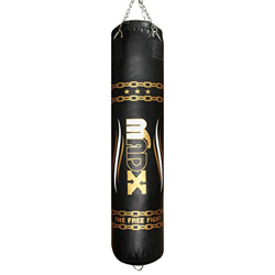 MADX – Saco de oro/negro saco de boxeo + cadena características