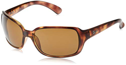 Ray- Ban Rb4068 - Gafas de sol, Rectangulares, Polarizadas, Marrón (Havana) en oferta