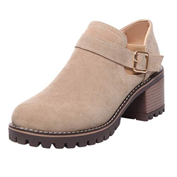 Botines Mujer Otoño Invierno Clásicas Botas Calientes de Cremallera Lateral Zapatos de Tacón de 6 cm Botines Mujer Tacon Medio Botines de Fiesta Mujer en oferta