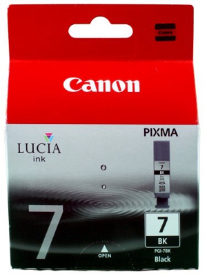 Canon PGI-7 BK Cartucho de tinta original Negro para Impresora de Inyeccion de tinta Pixma iX7000