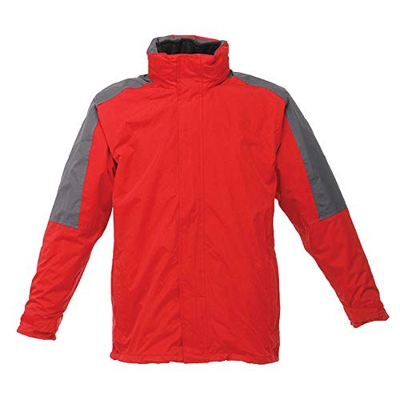 Regatta - Chaqueta 3 en 1 Impermeable y Cortavientos Modelo Defender III para Hombre (3XL) (Rojo Clásico/Gris)