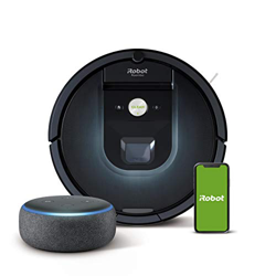 iRobot Roomba 981 - Robot Aspirador, WiFi, Aspiración de Alta Potencia, Dirt Detect, Recarga y Sigue la Limpieza + Echo Dot (3.ª generación) - Altavoz características