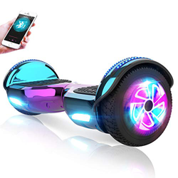 M MEGAWHEELS Hover-Patinete eléctrico Hoverboard, 6.5 Pulgadas con Bluetooth - LED, Velocidad 10-12 Km/h. en oferta