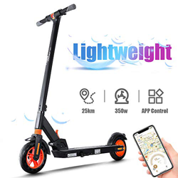 urbetter Patinete Eléctrico, 350W Motor hasta 25km/h, 25 Km Alcance, Scooter Electrico Plegable con Control de Aplicaciones & Pantalla LCD para Adulto en oferta