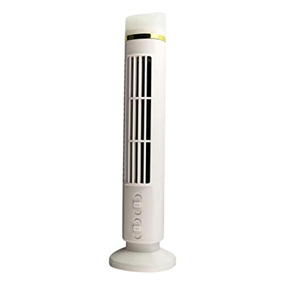 FlowerKnows Ventilador de Torre Ultra silencioso, Tres velocidades, diseño vanguardista y Elegante, Talla única (Blanco)