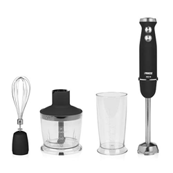 Princess 221220 - Set de batidora de mano con control de velocidad, 800 W, incluye taza de medir, picador y batidor, acero Inoxidable, acabado de goma en oferta