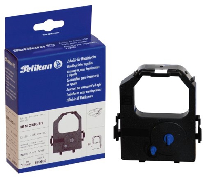 Pelikan 520650 - Cinta compatible para IBM 2380/81 Nylon schwarz 8 mm x 1.8 m, color negro