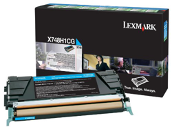 Lexmark X748H1CG - Cartuchos de tóner, Color Cian en oferta