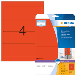 HERMA Ordnerrücken-Etiketten SPECIAL, 192 x 61 mm, rot en oferta