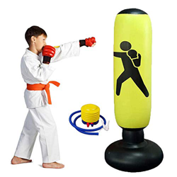 Lake Saco de Boxeo Deportivo Inflable, Vaso Inflable de Soporte Libre, Alivio de presión con Bomba de Aire de pie Que Alivia la presión para Adolescen en oferta