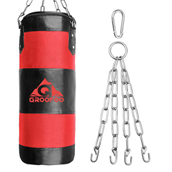 GROOFOO Saco de Boxeo Niños Tarea Pesada Oxford Boxing Bag para Entrenamiento de Boxeo para Niños Bolsa sin llenar con Cadena Montaje para MMA Muay Th en oferta