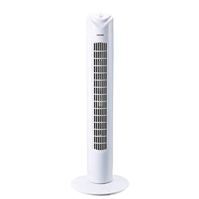 HAEGER TOWER FAN - Ventilador de Torre con 45W de potencia, 3 velocidades - temporizador 60 minutos, oscilación 90º, motor alta durabilidad 100% cobre